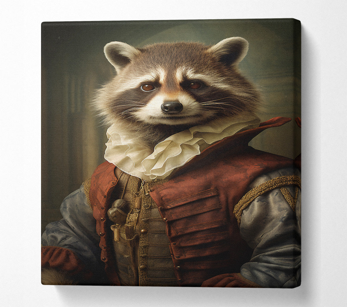 Racoon Renaissance Canvas Wall Art