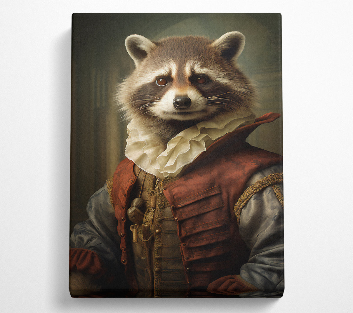 Racoon Renaissance Canvas Wall Art