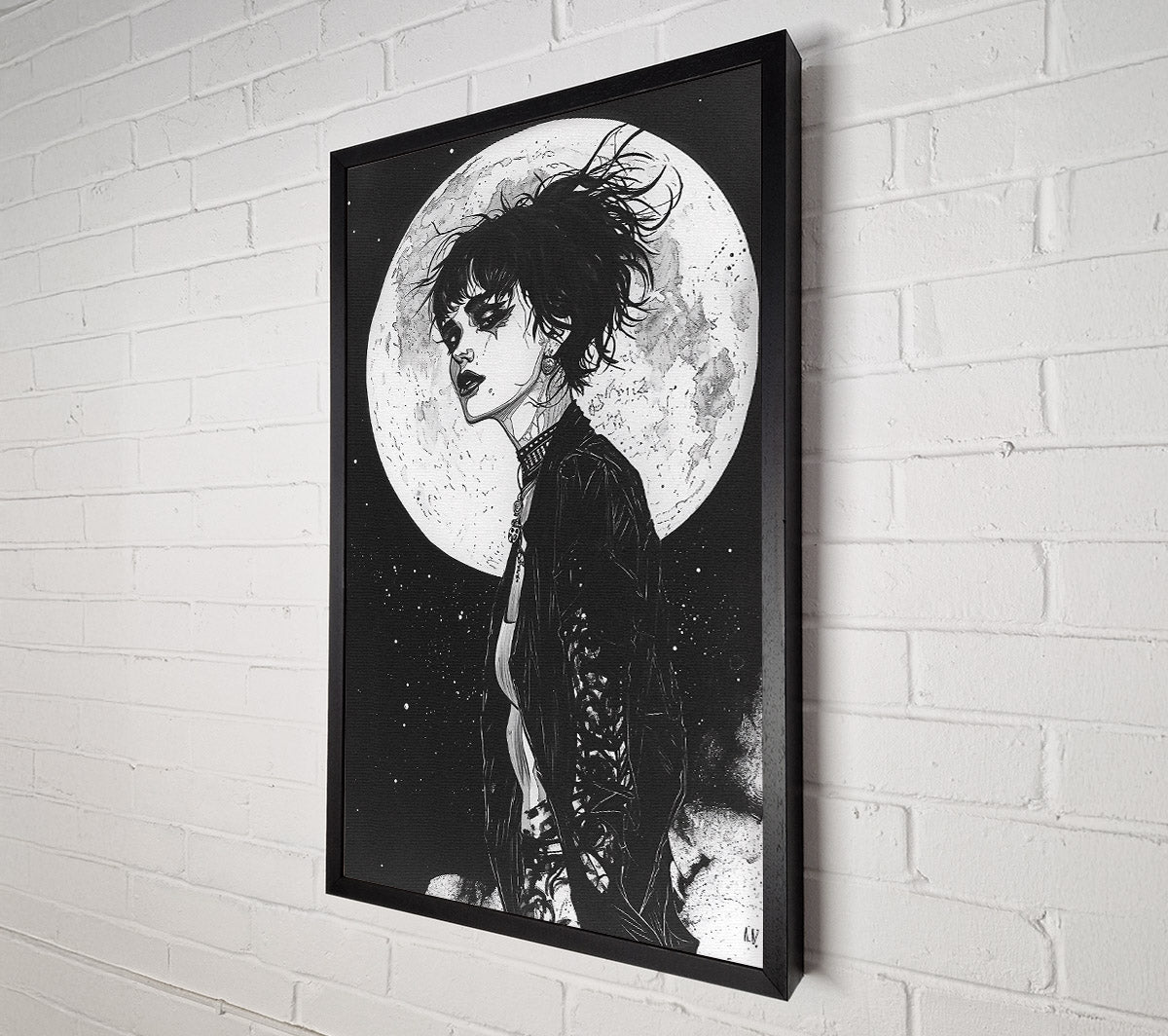 Rebel Moon Girl Canvas Wall Art