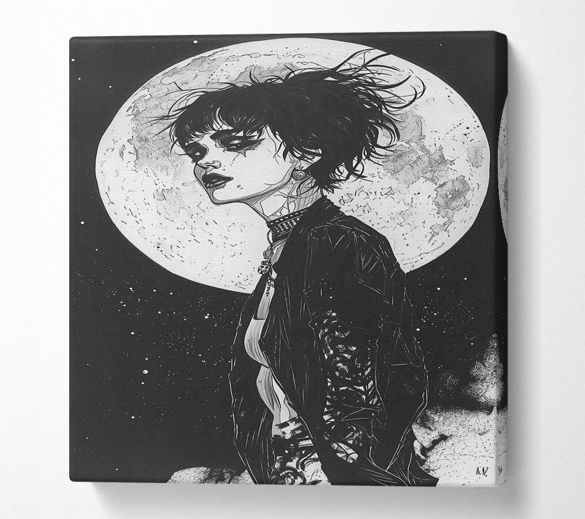 Rebel Moon Girl Canvas Wall Art