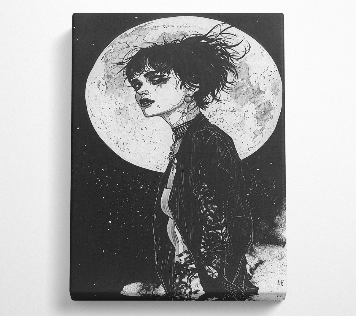 Rebel Moon Girl Canvas Wall Art