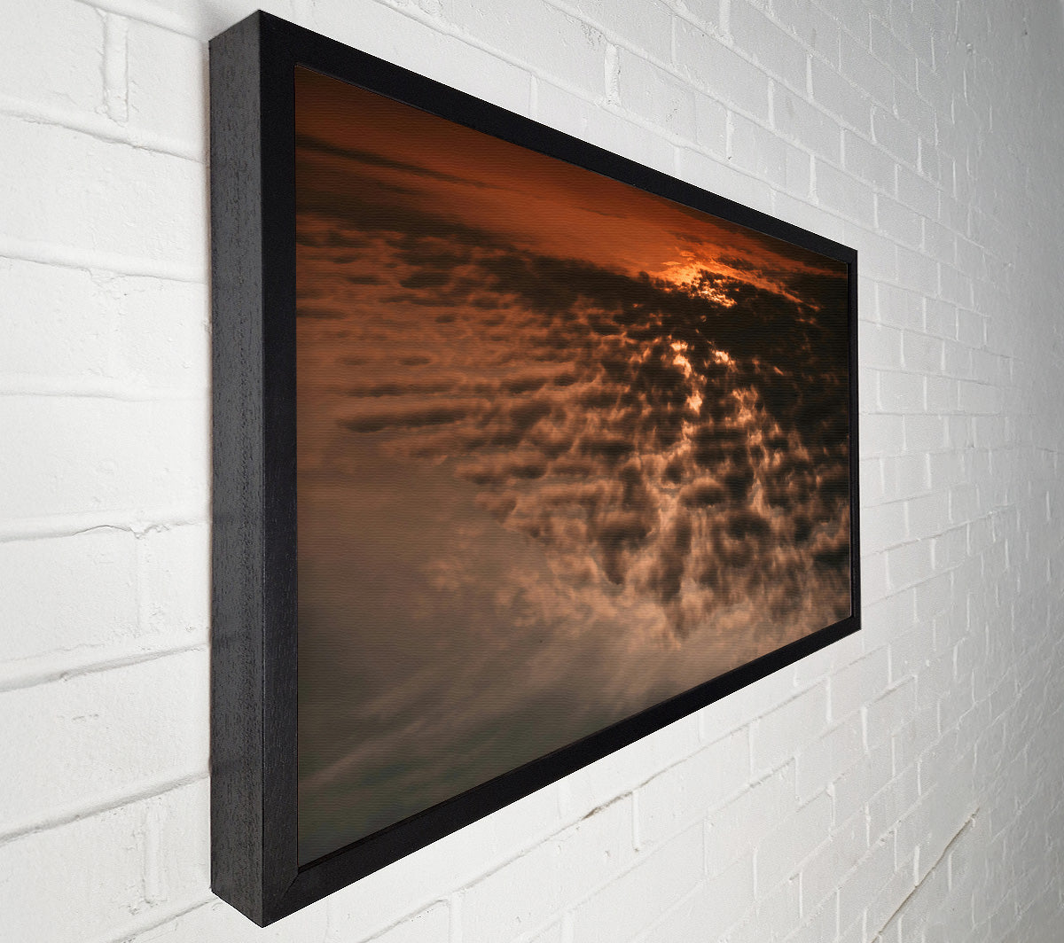 Red-Tinged Storm Clouds Canvas Wall Art