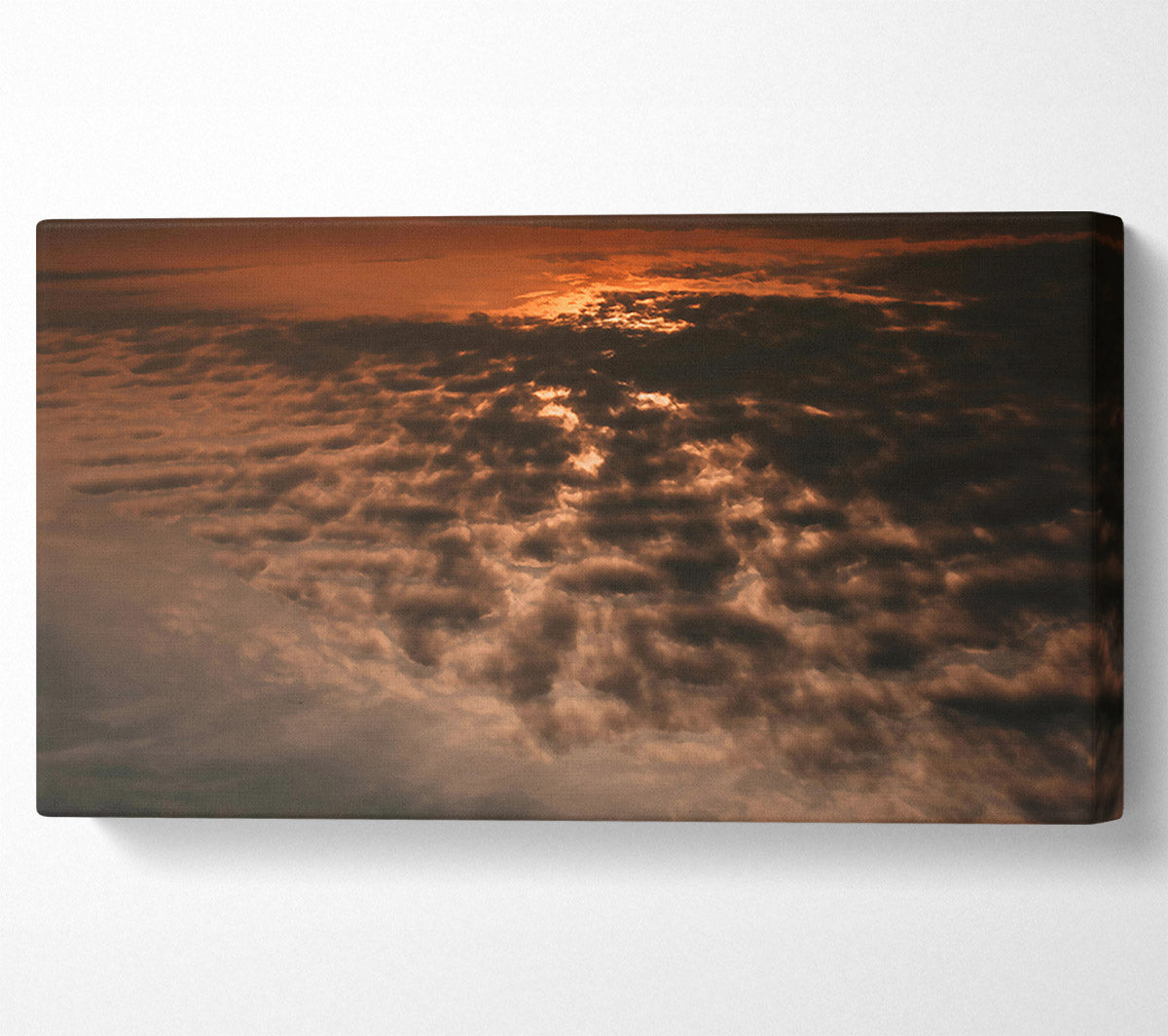 Red-Tinged Storm Clouds Canvas Wall Art