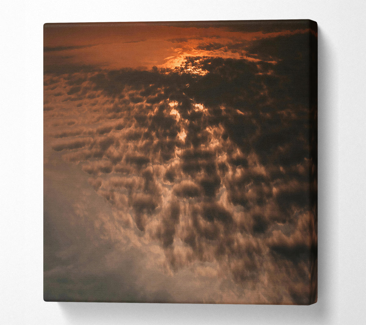 Red-Tinged Storm Clouds Canvas Wall Art