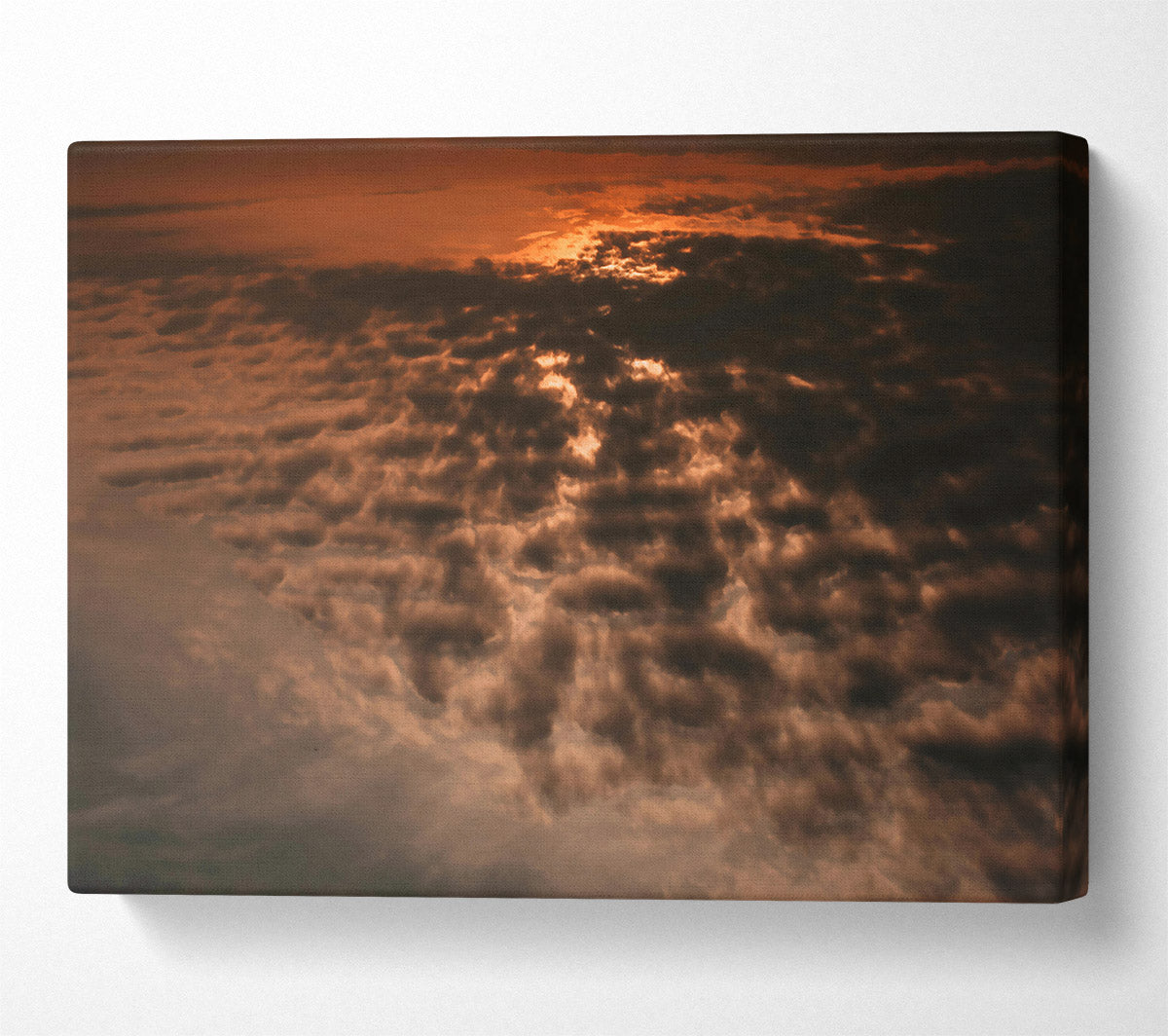 Red-Tinged Storm Clouds Canvas Wall Art