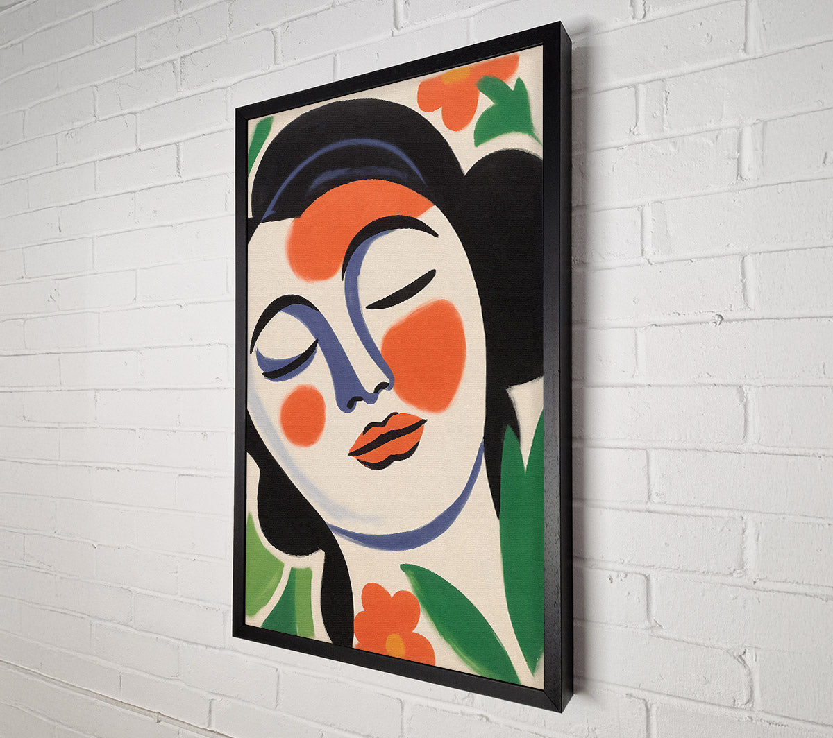 Rosey Face Girl Canvas Wall Art