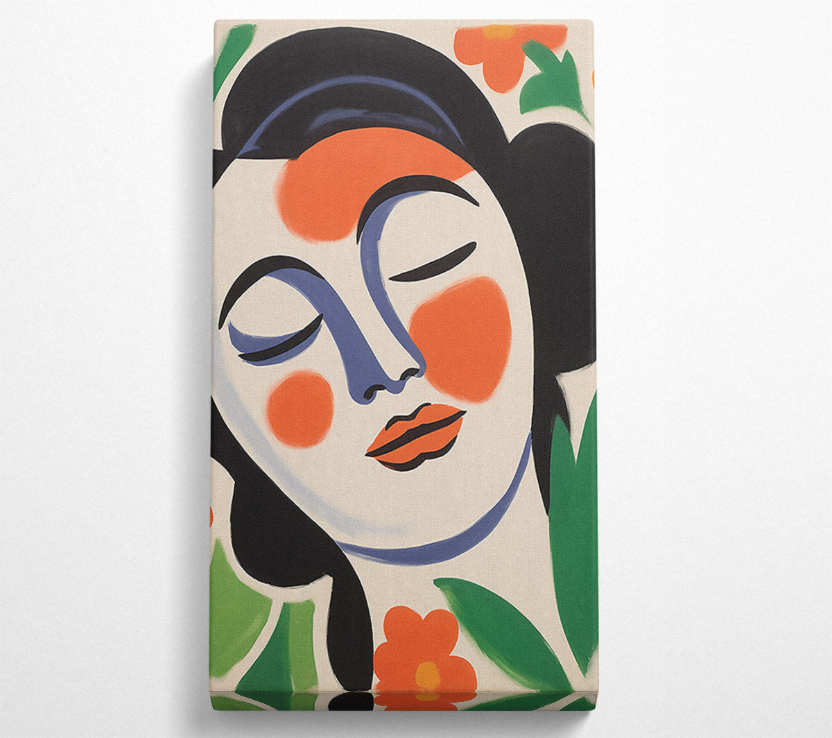 Rosey Face Girl Canvas Wall Art