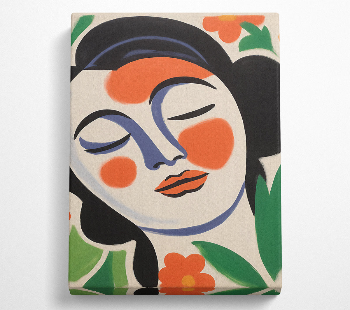 Rosey Face Girl Canvas Wall Art