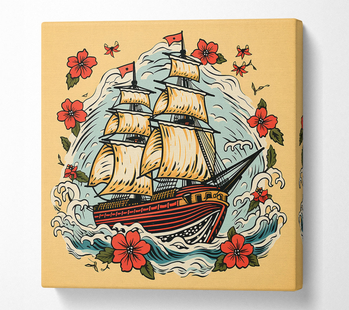 Sailing Out To Sea Canvas Wall Art