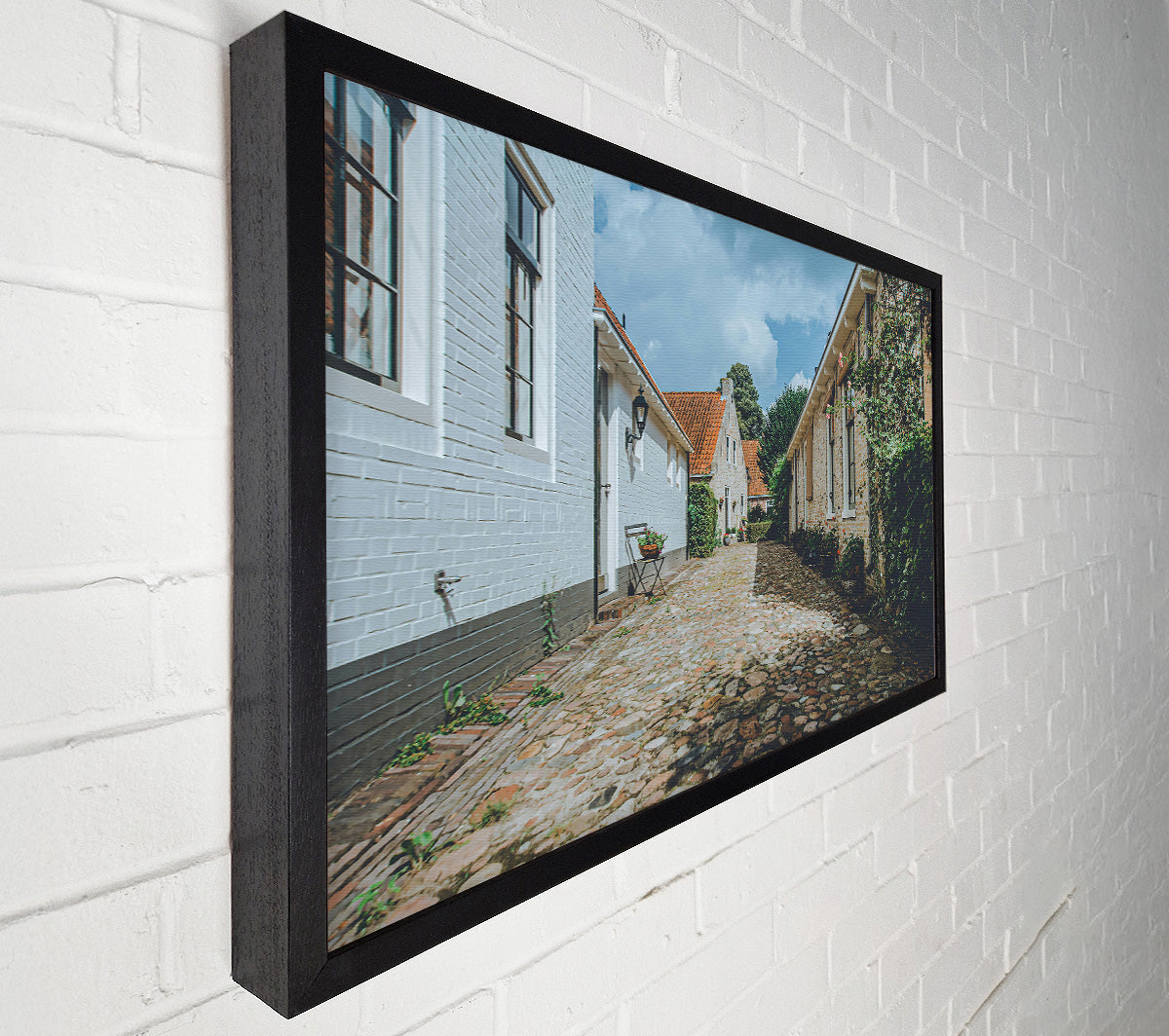 Whitewashed Stone Path Canvas Wall Art