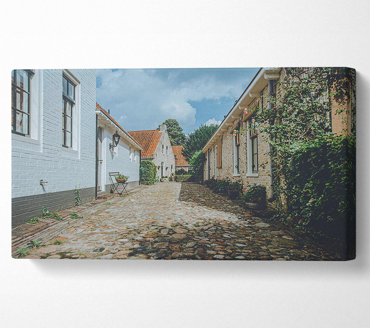 Whitewashed Stone Path Canvas Wall Art