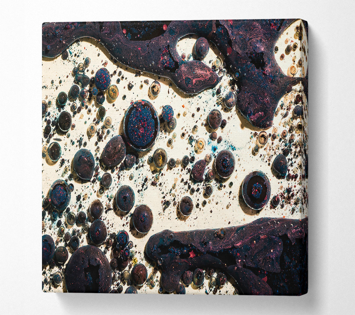 Purple Cosmic Bubbles Canvas Print