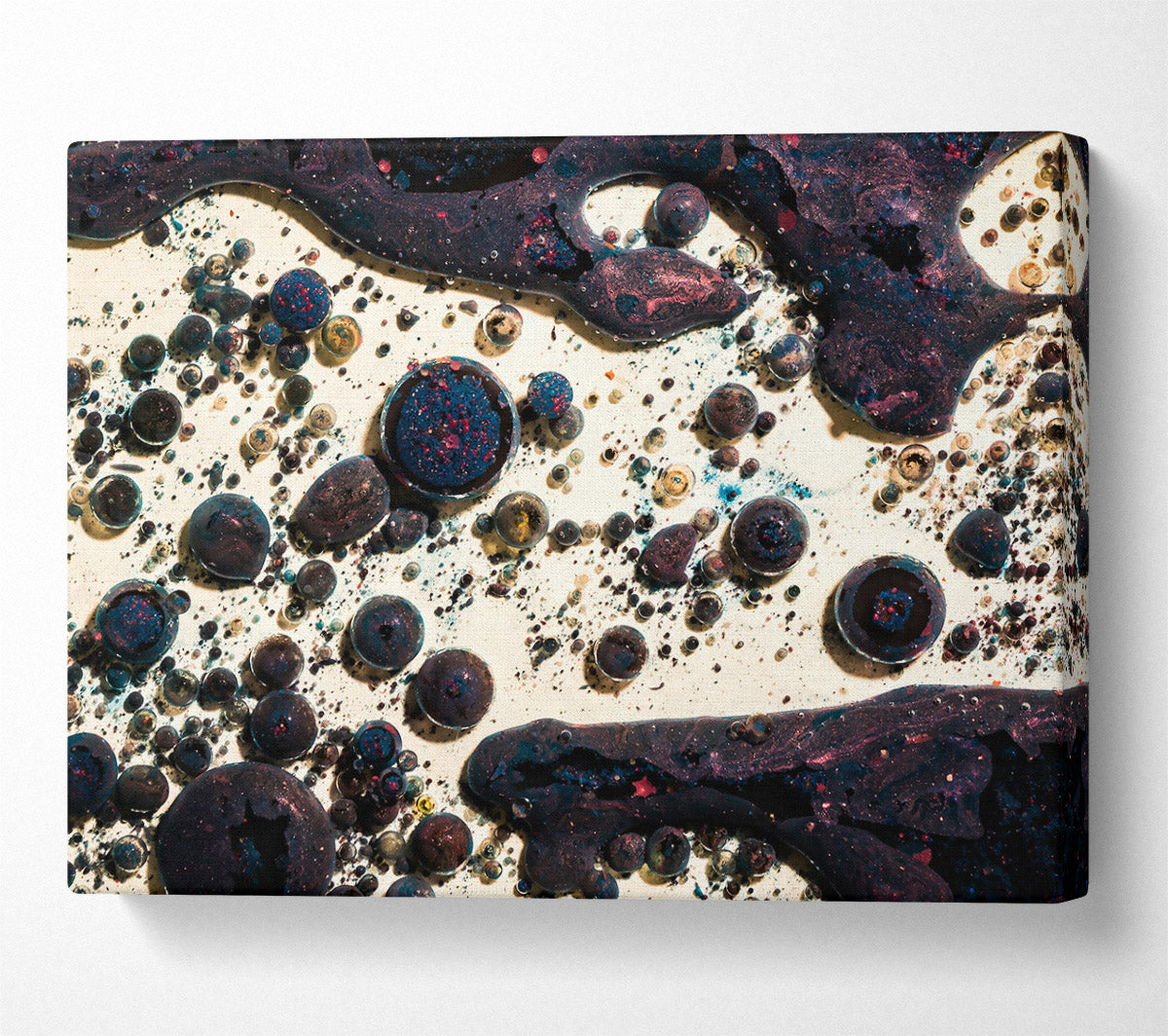 Purple Cosmic Bubbles Canvas Print