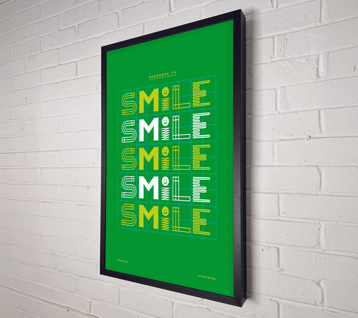 Smile Smile Smile Smile Smile Canvas Wall Art