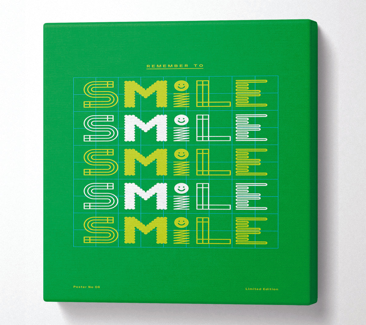 Smile Smile Smile Smile Smile Canvas Wall Art