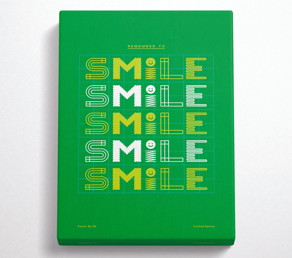 Smile Smile Smile Smile Smile Canvas Wall Art