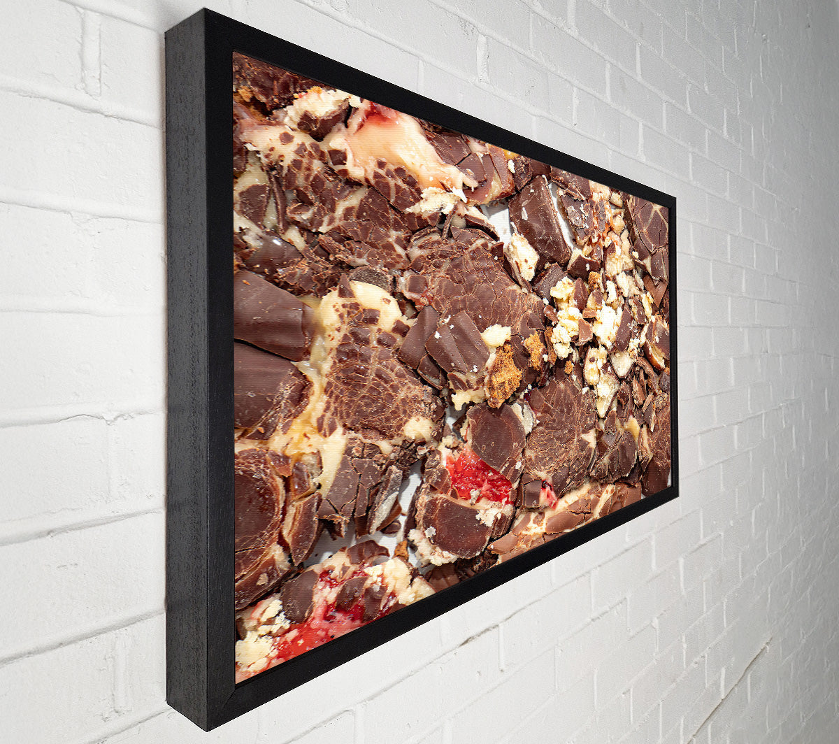 Dark Chocolate Splintered Dreams Canvas Wall Art