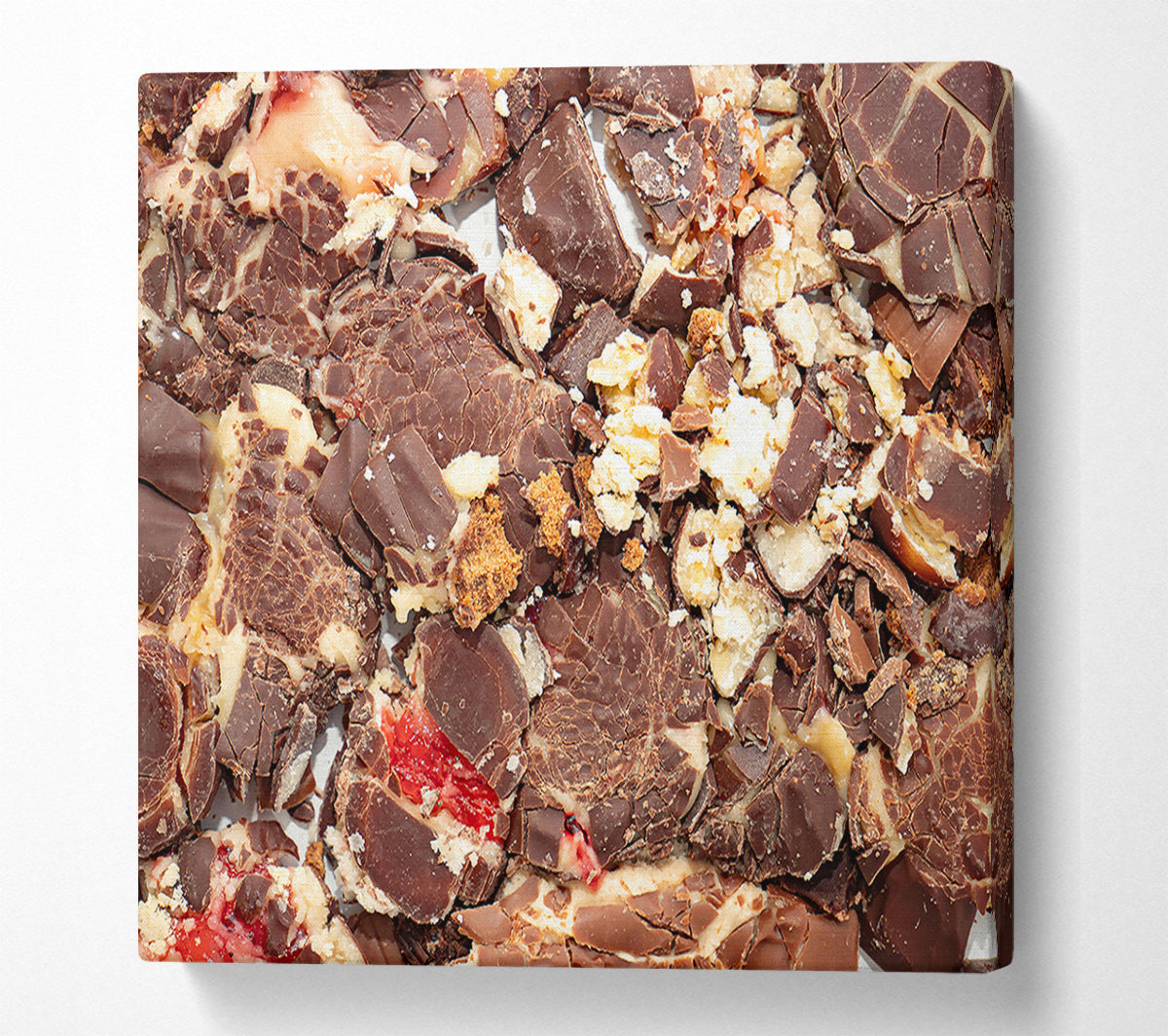 Dark Chocolate Splintered Dreams Canvas Wall Art
