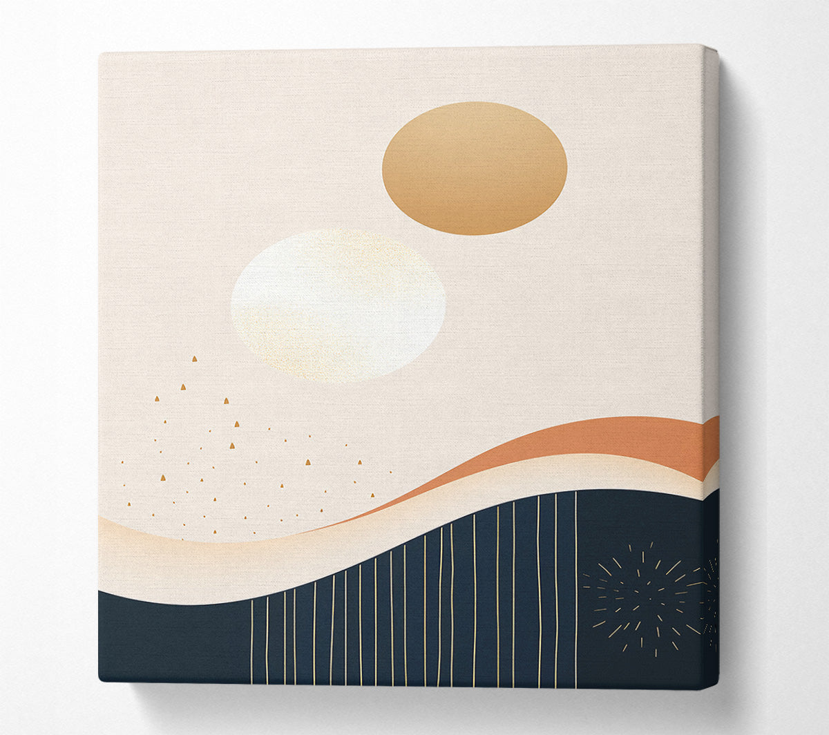 Spheres And Swirls Canvas Wall Art