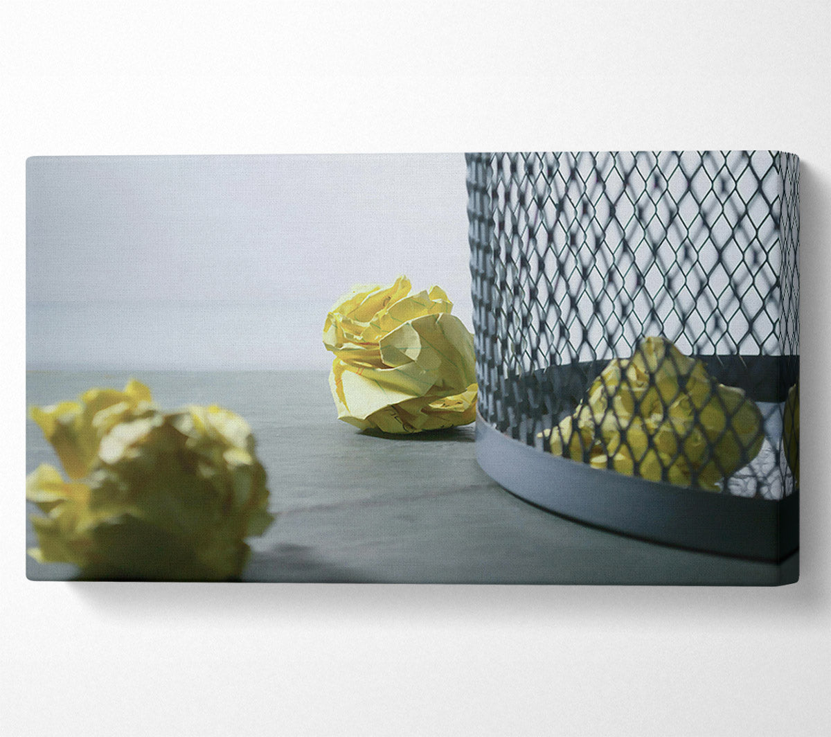 Yellow Paper Dreams Canvas Wall Art