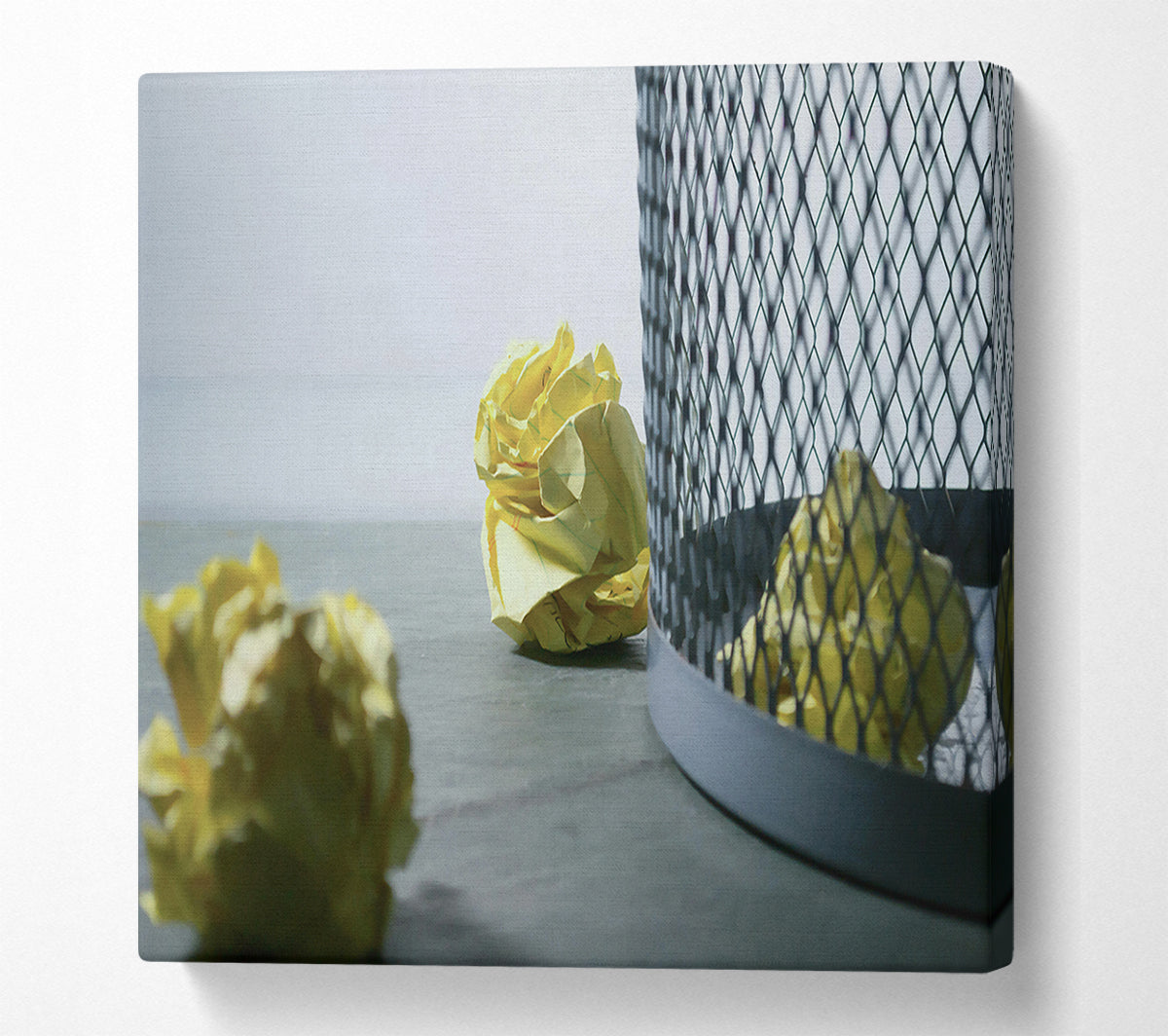 Yellow Paper Dreams Canvas Wall Art