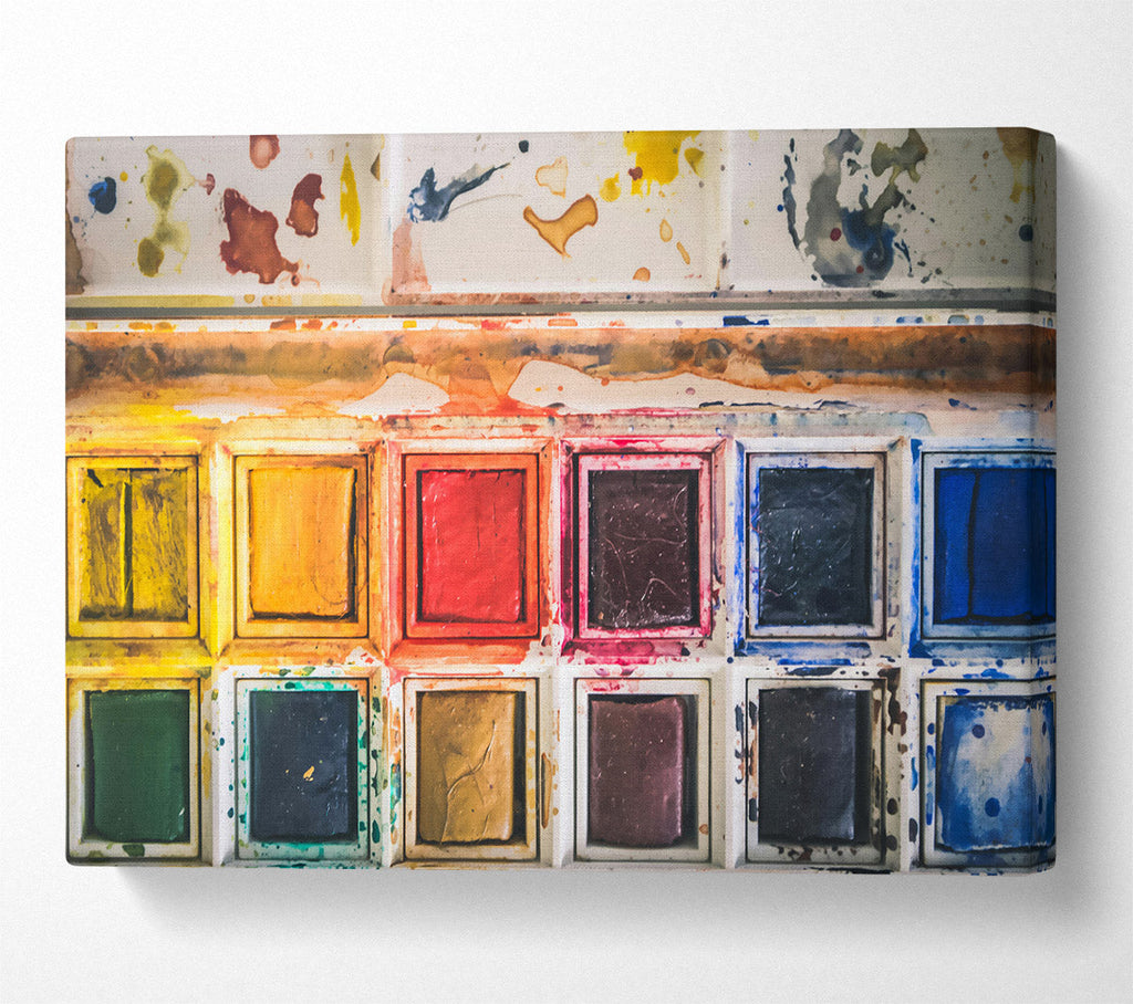 The Yellow Palette Canvas Wall Art