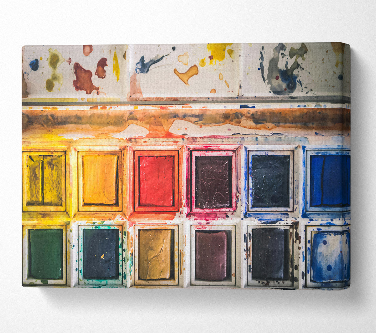 The Yellow Palette Canvas Wall Art