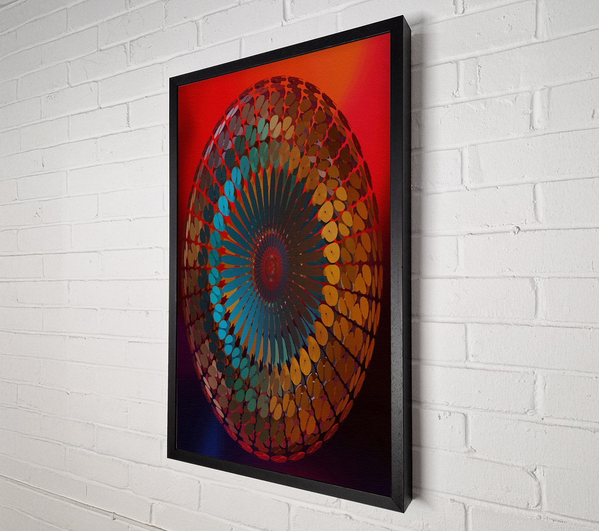Teal Orb Of Dreams Canvas Wall Art