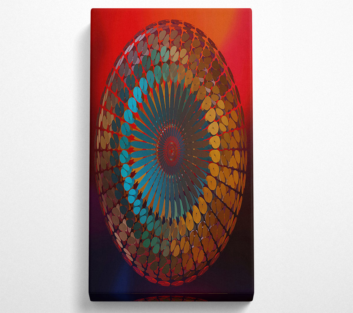 Teal Orb Of Dreams Canvas Wall Art