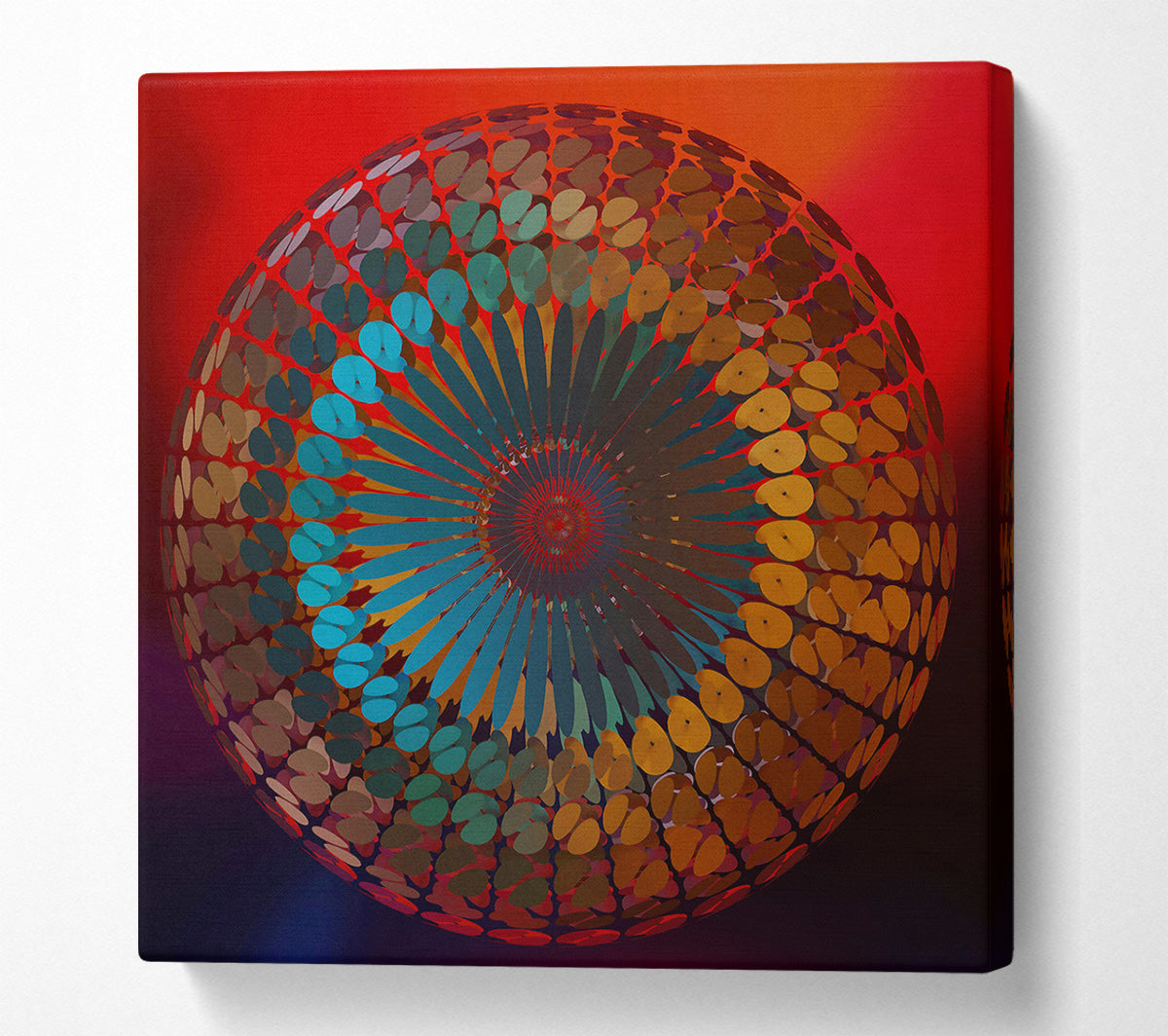 Teal Orb Of Dreams Canvas Wall Art