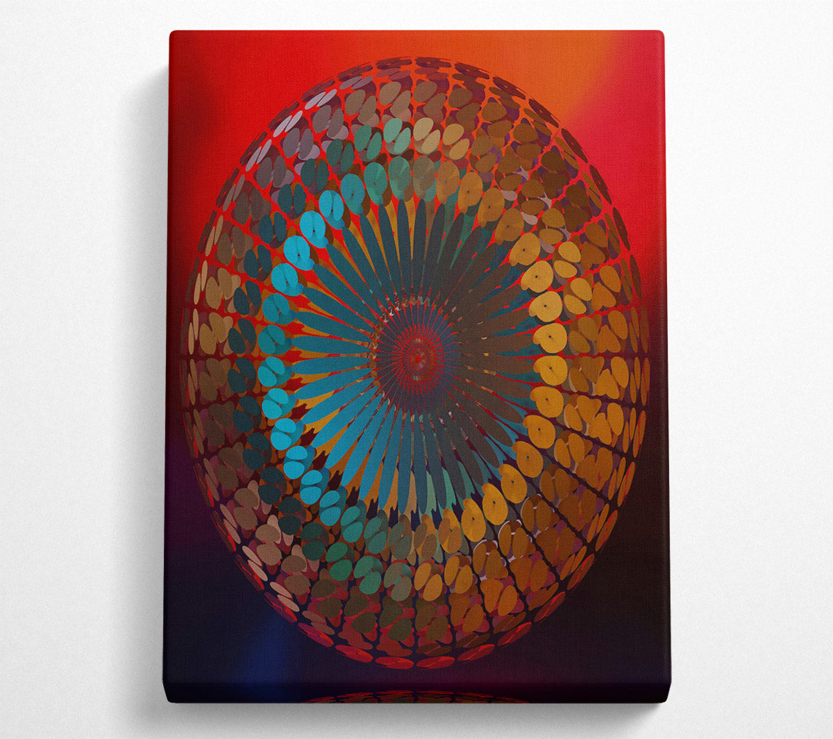 Teal Orb Of Dreams Canvas Wall Art