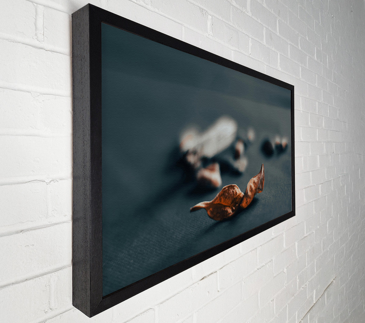 Rust-Colored Leaf Fall Canvas Wall Art