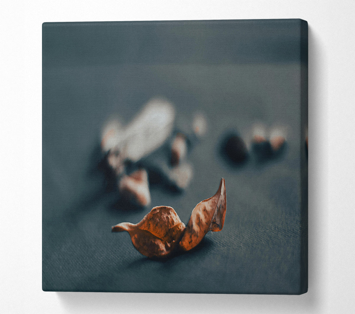 Rust-Colored Leaf Fall Canvas Wall Art
