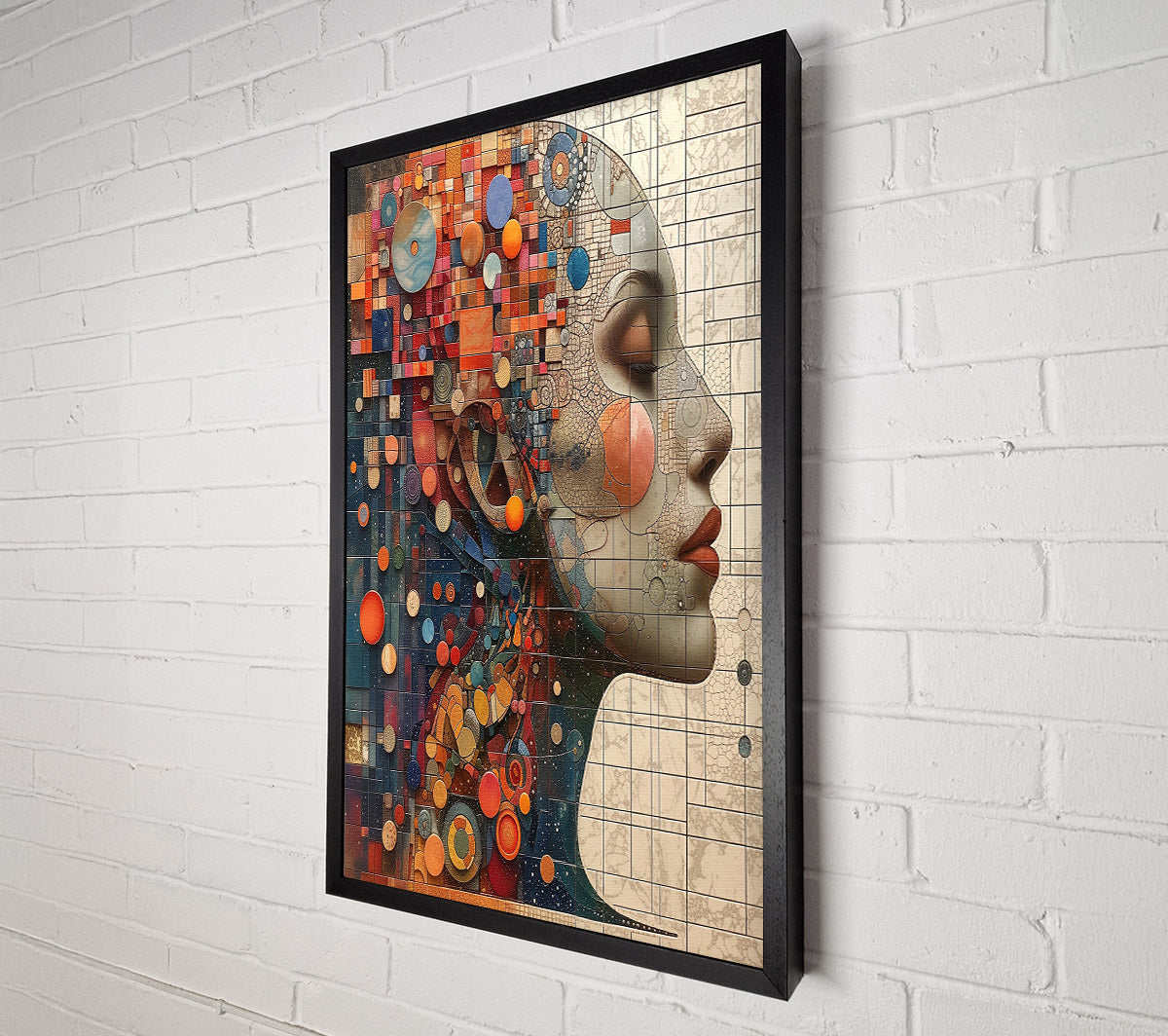 Surreal Woman Abstract Canvas Wall Art