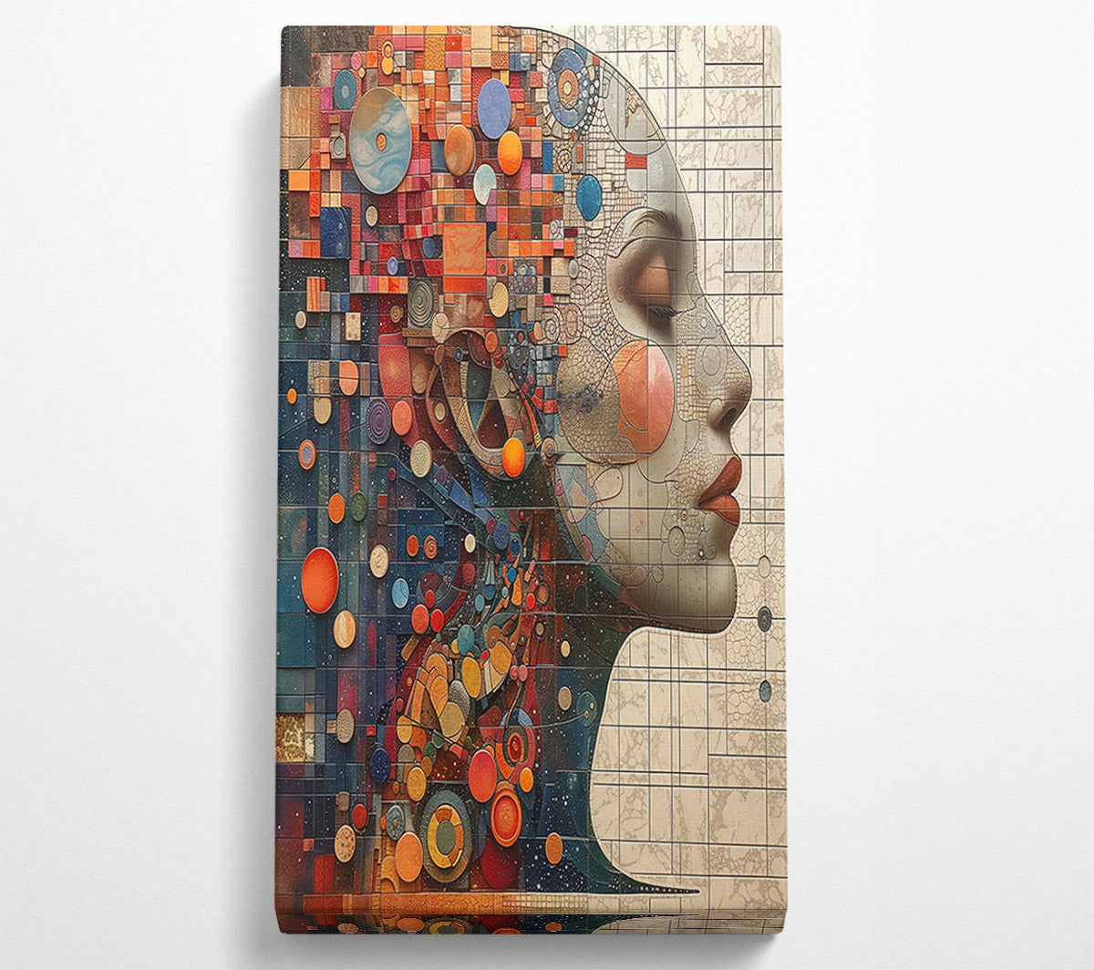 Surreal Woman Abstract Canvas Wall Art