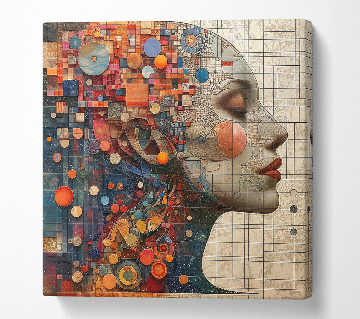 Surreal Woman Abstract Canvas Wall Art