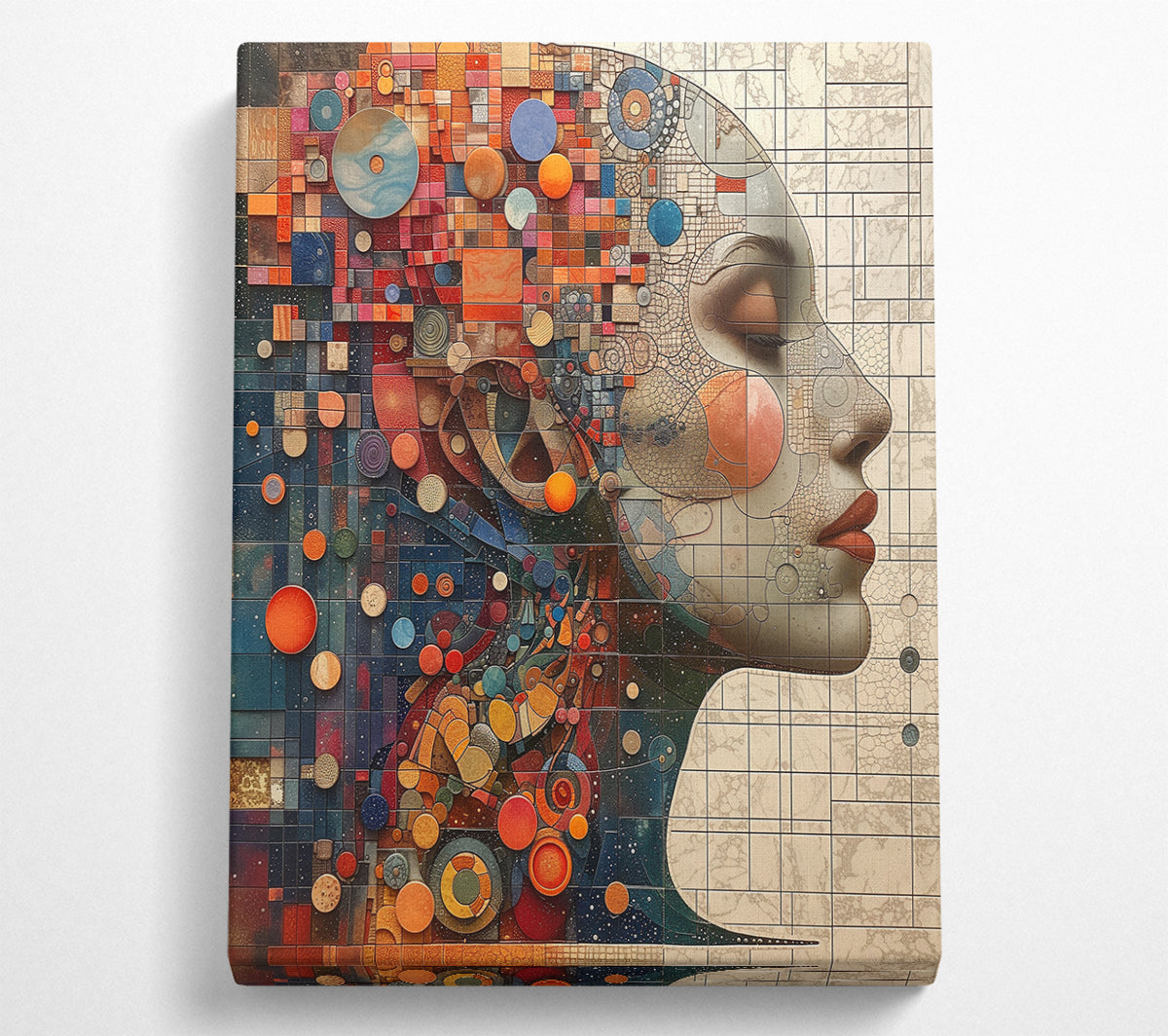 Surreal Woman Abstract Canvas Wall Art