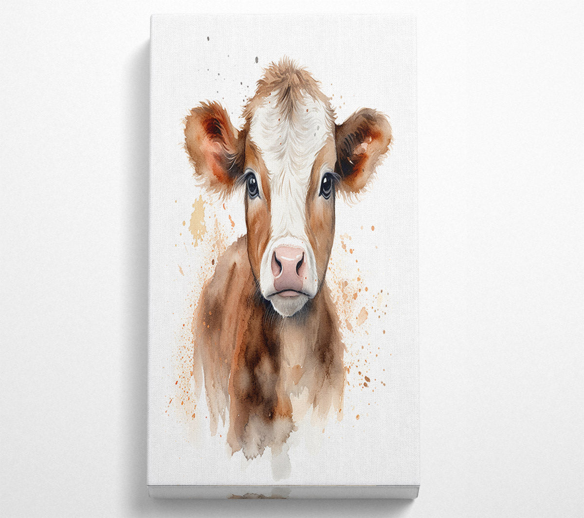 The Brown Cow Canvas Wall Art