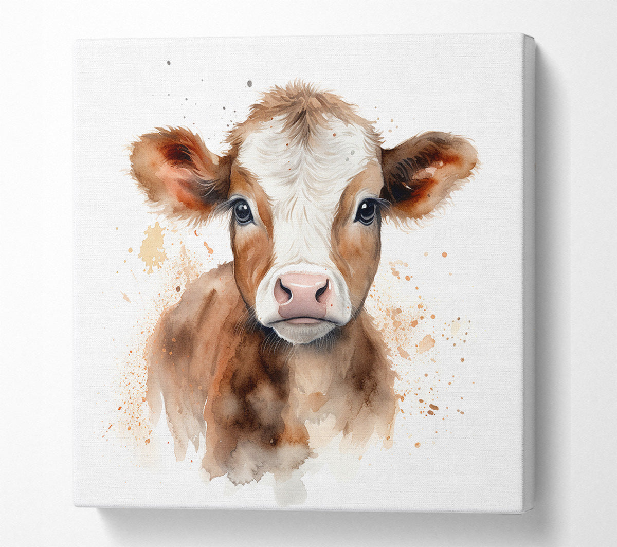 The Brown Cow Canvas Wall Art