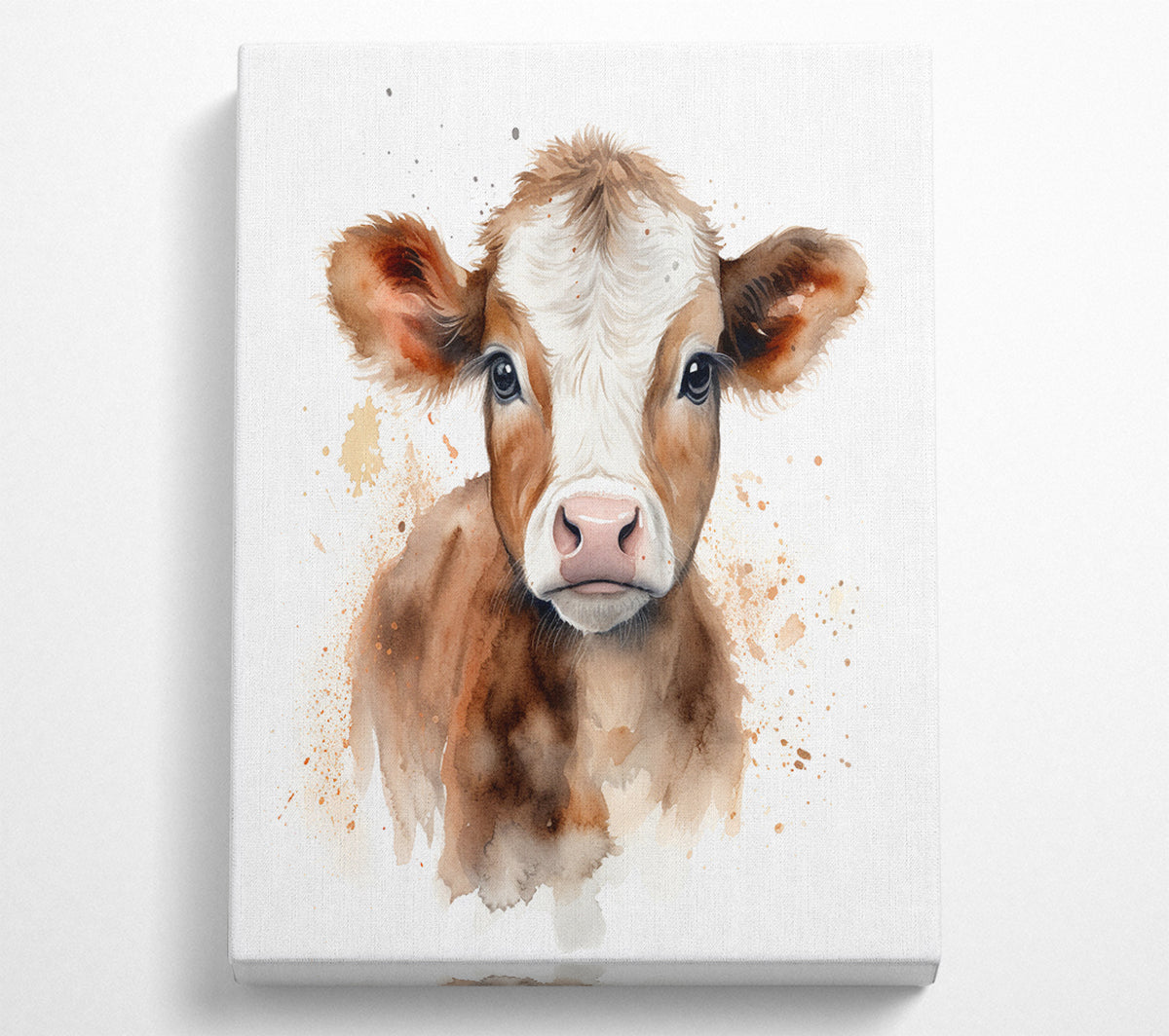 The Brown Cow Canvas Wall Art