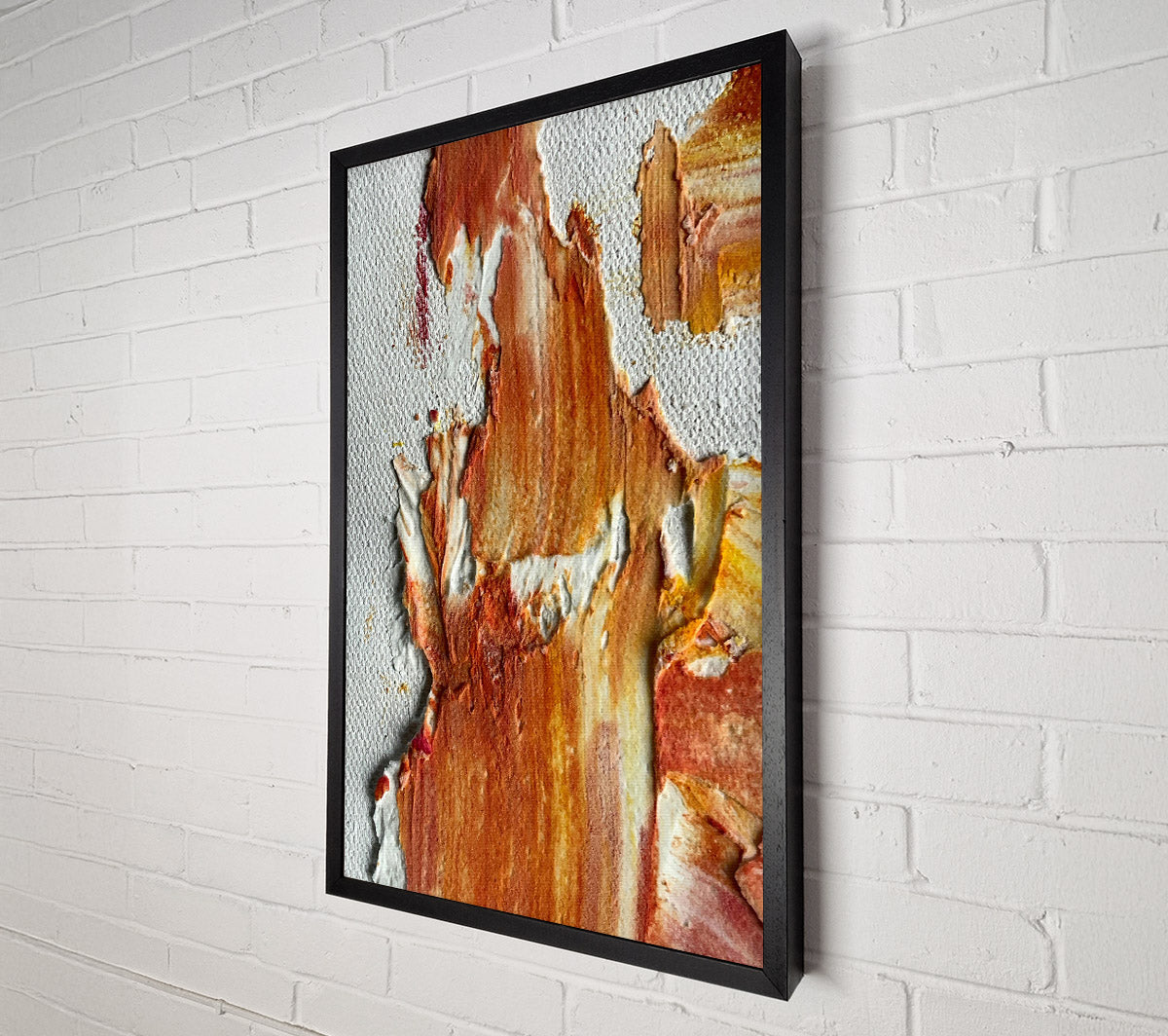 Rust & White Flow Canvas Wall Art