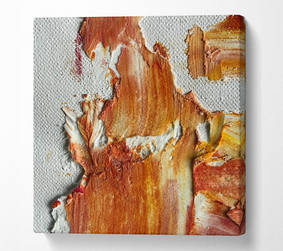 Rust & White Flow Canvas Wall Art