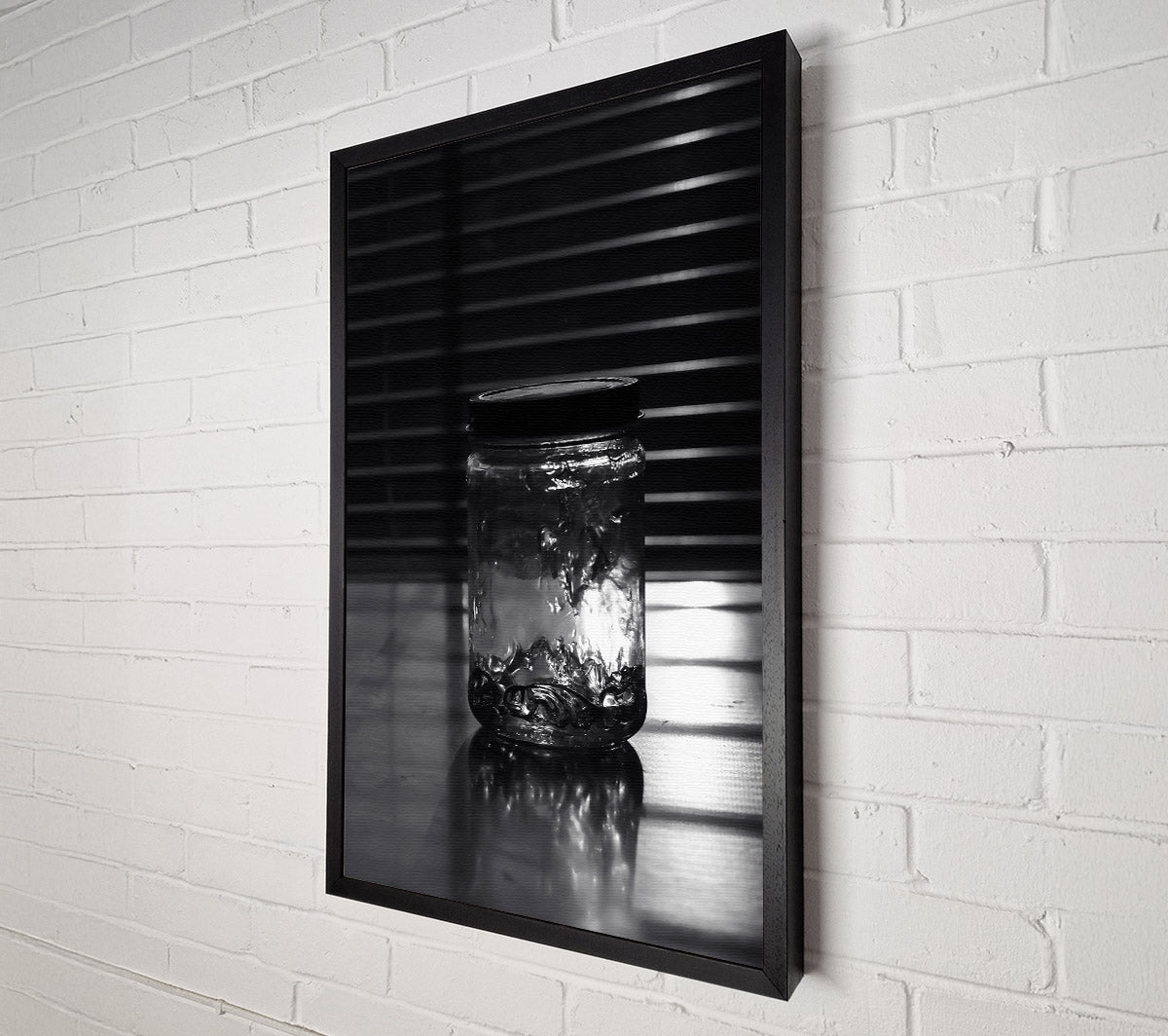 Silver Jar Of Light Canvas Wall Art