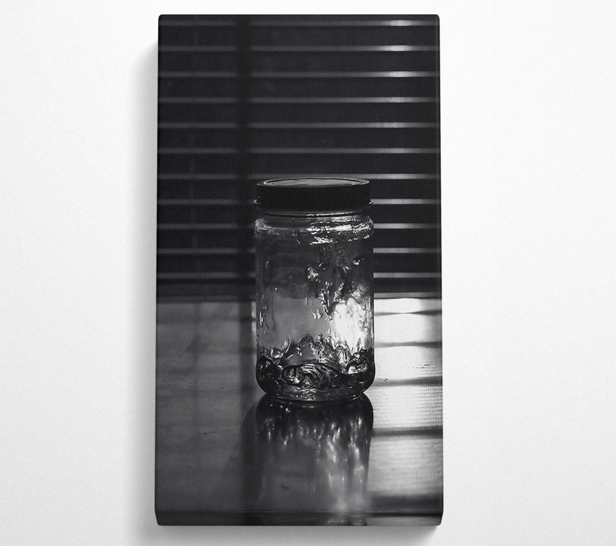 Silver Jar Of Light Canvas Wall Art