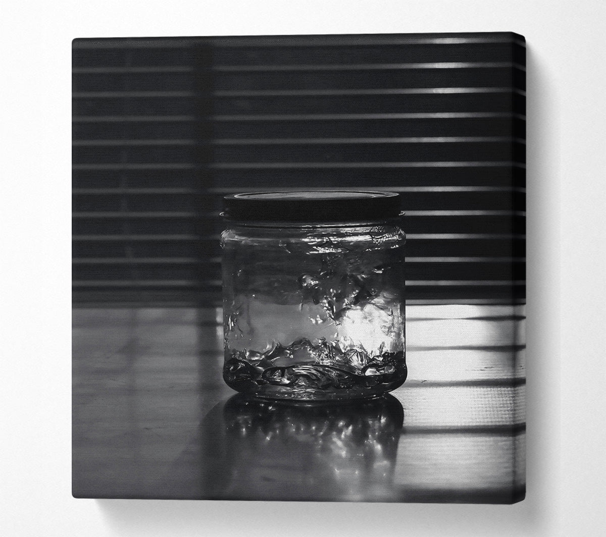 Silver Jar Of Light Canvas Wall Art