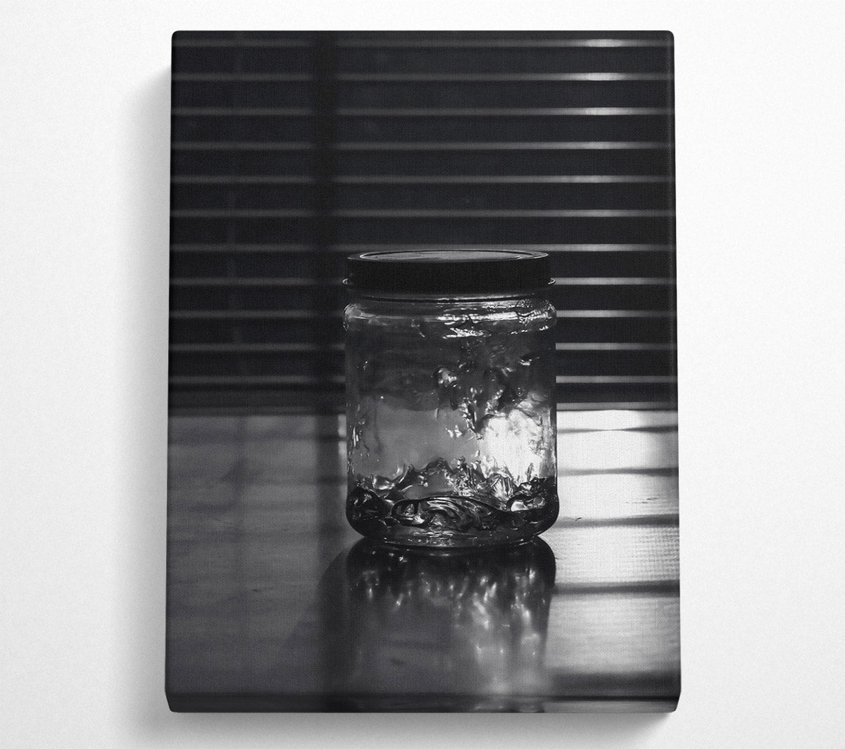 Silver Jar Of Light Canvas Wall Art