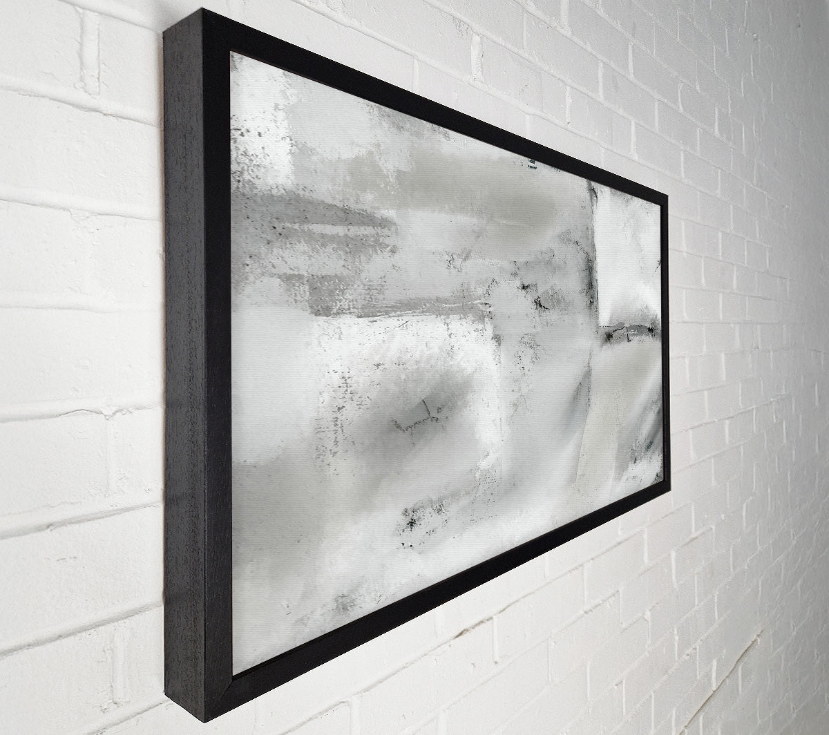 Silver And Grey Abstract Canvas Wall Art