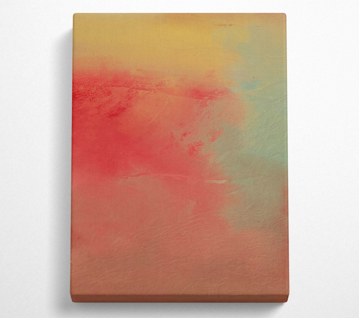 Crimson Sunset Hues Canvas Art