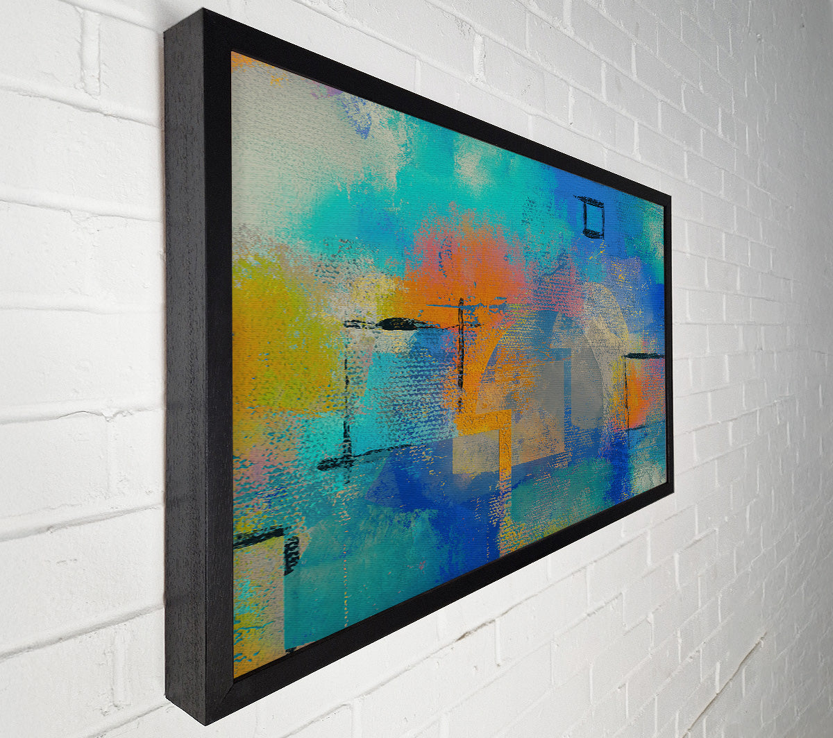 Turquoise Abstract Dreamscape Canvas Wall Art