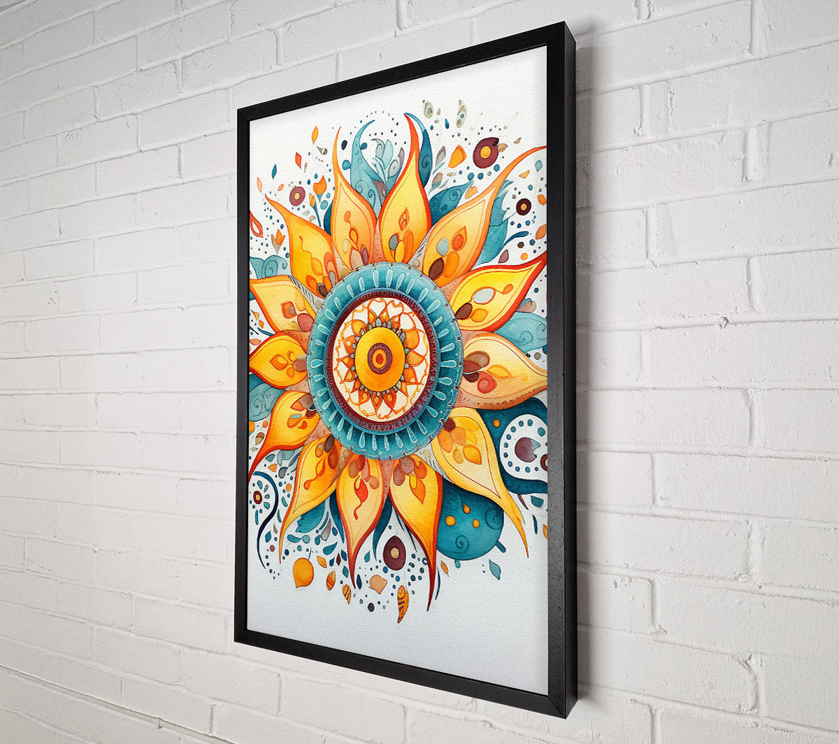The Sun Pattern Canvas Wall Art